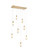 Amora LED Pendant in Satin Gold (173|1013D36SG22ST)