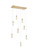 Amora LED Pendant in Satin Gold (173|1013D36SG02CR)