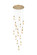 Amora LED Pendant in Satin Gold (173|1013D28SG22ST)