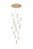 Amora LED Pendant in Satin Gold (173|1013D28SG02CR)