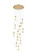 Amora LED Pendant in Satin Gold (173|1013D24SG22ST)