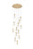 Amora LED Pendant in Satin Gold (173|1013D24SG02CR)