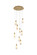 Amora LED Pendant in Satin Gold (173|1013D20SG22ST)