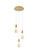 Amora LED Pendant in Satin Gold (173|1013D12SG22ST)