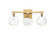 Avery LED Wall Sconce in Satin Gold (173|1012W22SG01CR)