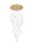 Avery LED Chandelier in Satin Gold (173|1012G42SG01CR)