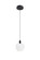 Avery LED Pendant in Black (173|1012D6BK01CR)
