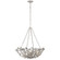 Farfalle LED Chandelier in Burnished Silver Leaf (268|JN5405BSL)
