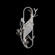 Volare Four Light Wall Sconce in Patinated Silver (48|1001626)
