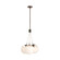 Trinity Three Light Chandelier in Frost Ombre/Heritage Brass (314|DSC14)