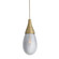 Giselle One Light Pendant in Smoke Luster/Antique Brass (314|DPC34)
