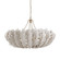 Bilal Six Light Chandelier in Ivory/Antique Brass (314|DLS20)