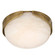 Elara LED Flush Mount in White/Antique Brass (314|DFC30)