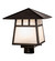 Stillwater One Light Post Mount in Craftsman Brown (57|45655)