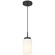 Iris One Light Pendant in Matte Black (18|63082MBLOPL)
