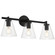 Katie Three Light Vanity in Matte Black (18|62633MBLCLR)