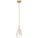 Ombre One Light Pendant in Antique Brass (18|61106ABCFR)