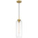 Elle One Light Pendant in Antique Brushed Brass (18|52006ABBCLR)