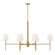 Saunders LED Chandelier in Lacquered Brass (13|46954LCB)