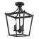 Cottage Grove Three Light Semi-Flush Mount in Matte Black (63|C0377)