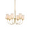 Macklin Six Light Chandelier in Brass / White (142|90001491)