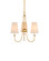 Brayden Three Light Chandelier in Antique Gold Leaf (142|90001483)
