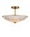 Volterra Two Light Semi-Flush Mount in Natural / Antique Brass (142|90001477)