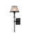 Ronaldo LED Wall Sconce in Matte Black / Frosted (142|55000065)