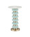 Lambent Drinks Table in Turquoise / Brushed Brass / Natural (142|40000281)