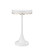 Enid Accent Table in White / Gold (142|40000258)