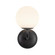Fiona One Light Wall Sconce in Matte Black/Opal Glass (452|WS686010MBOP)