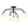 Fiona Nine Light Flush Mount in Matte Black/Opal Glass (452|SF686033MBOP)