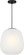 Nico One Light Pendant in Midnight Black (454|SCDJPD136MBKEG)
