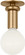 Malcolm One Light Solitaire in Satin Brass (454|SCDJFM146SB)