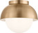 Hyde One Light Flush Mount in Satin Brass (454|DJF1011SB)