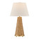 Eleanor One Light Table Lamp in Brass and Wicker (51|11CD27)