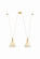 Eileen Two Light Linear Pendant in Aged Brass (428|H1178902AGB)