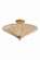 Helen One Light Semi Flush Mount in Aged Brass (428|H1062501AGB)