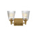 Julip Two Light Bath Vanity in Natural Aged Brass (16|21542CRNAB)