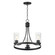 Livingston Three Light Chandelier in Black (16|10467CDBK)