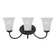 Logan Three Light Bath Vanity in Black (16|10053FTBK)