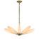 Sprig Eight Light Chandelier in Polished Brass (581|860348)