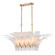 Fiore Ten Light Linear Chandelier in Antique Gold Leaf (581|8559210)