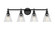 Auden Four Light Vanity in Matte Black (224|77044VMB)