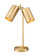 Lumina Two Light Table Lamp in Modern Gold (224|7520TLMGLD)