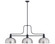 Melange Three Light Billiard in Matte Black (224|7253MBD13BN)
