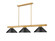 Vanguard Three Light Billiard in Rubbed Brass (224|30503RBMMB)