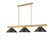Vanguard Three Light Billiard in Rubbed Brass (224|30503RBMB15)