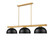Vanguard Three Light Billiard in Rubbed Brass (224|30503RBD13MB)