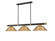 Vanguard Three Light Billiard in Matte Black + Rubbed Brass (224|30503MBRBSRB)